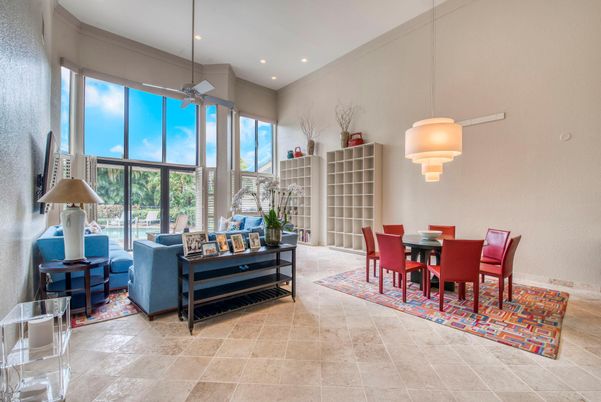 Dining room, Interior, Living room, Pendant Lights, Recessed Lighting