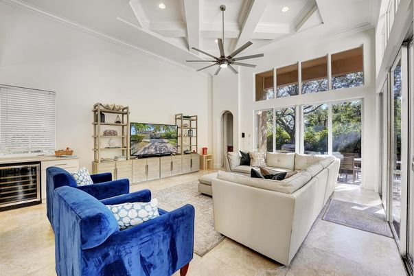 Interior, Living room, Recessed Lighting