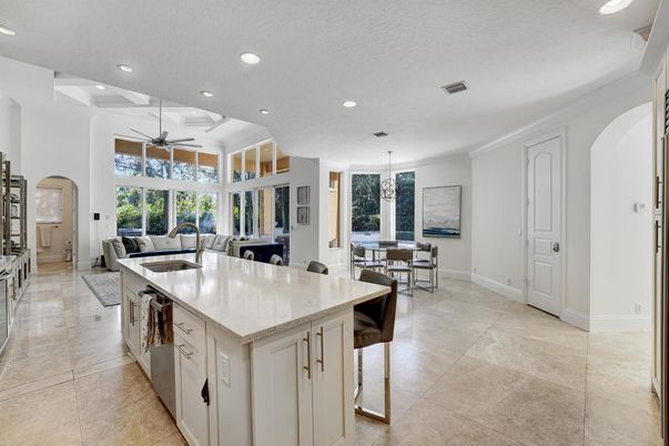 Dining room, Interior, Kitchen, Living room, Pendant Lights, Recessed Lighting