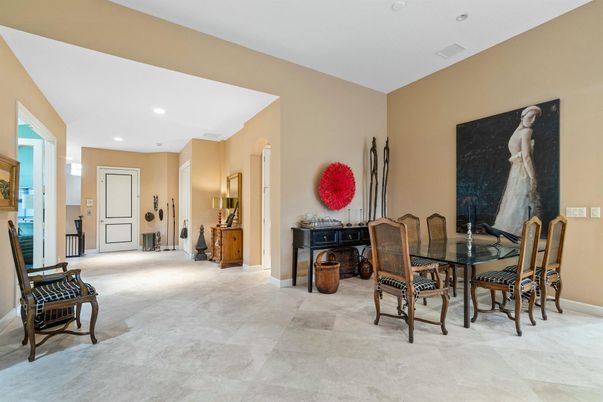Dining room, Interior, Recessed Lighting