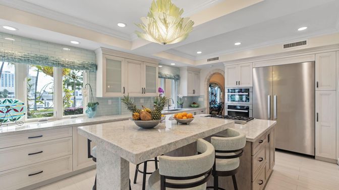 Interior, Kitchen, Recessed Lighting, Stainless Steel Appliances
