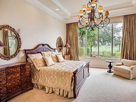 Bedroom, Chandelier, Interior, Recessed Lighting