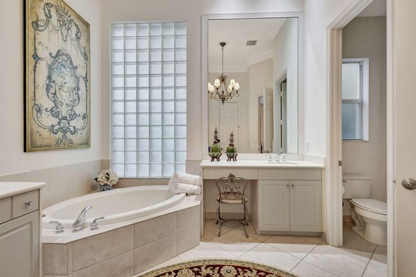 Bathroom, Chandelier, Interior