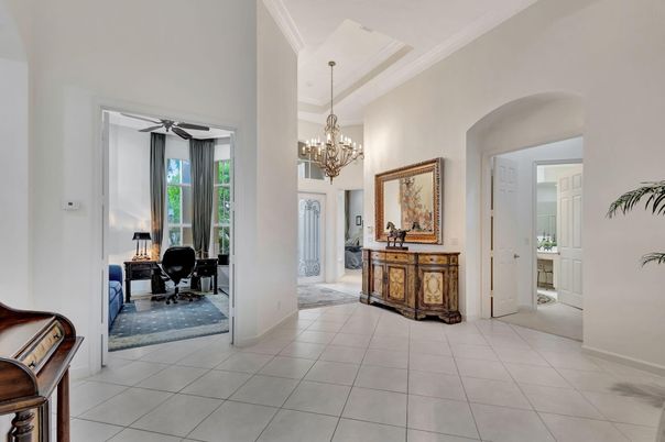 Chandelier, Home Office, Interior