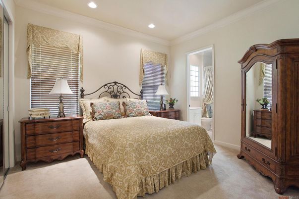 Bedroom, Interior, Recessed Lighting