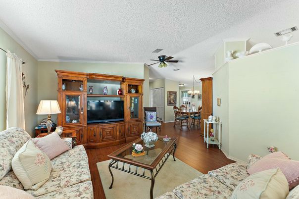 Dining room, Interior, Living room, Pendant Lights, Wood Texture Flooring