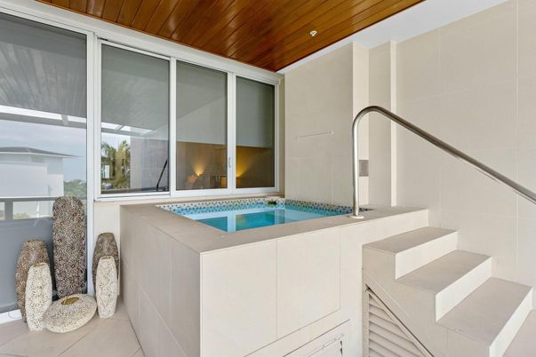 Interior, Pool, Wooden Ceilings