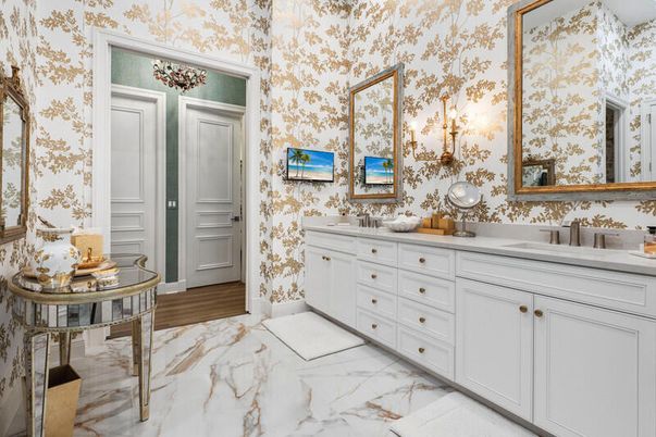 Bathroom, Dual Sink Vanities, Interior, Marble