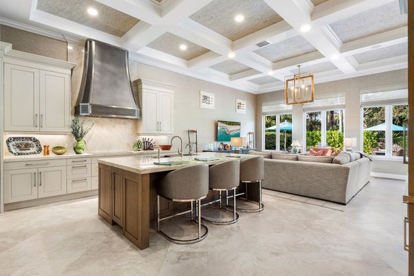 Interior, Kitchen, Living room, Pendant Lights, Recessed Lighting, Stainless Steel Appliances