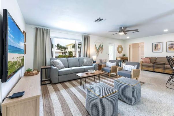 Interior, Living room, Recessed Lighting