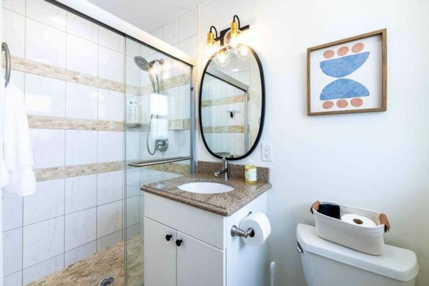 Bathroom, Glass Shower, Interior
