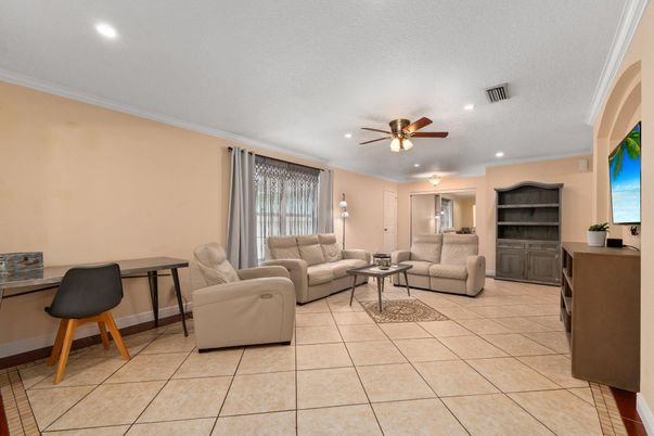 Interior, Living room, Recessed Lighting