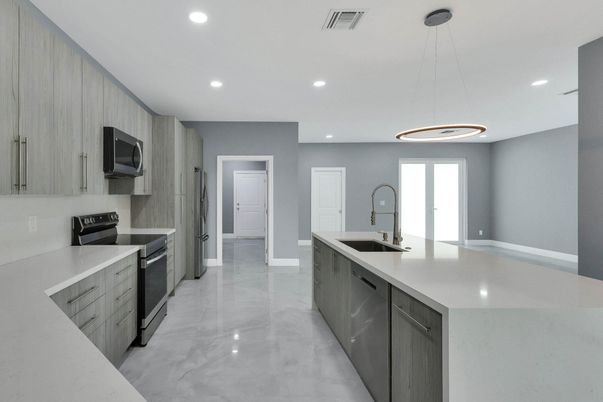 Interior, Kitchen, Pendant Lights, Recessed Lighting