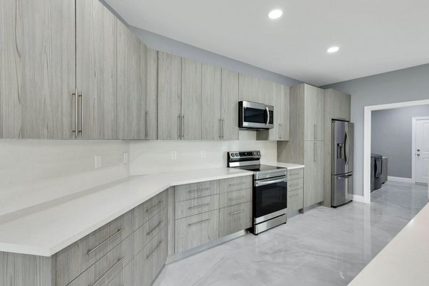Interior, Kitchen, Recessed Lighting, Stainless Steel Appliances
