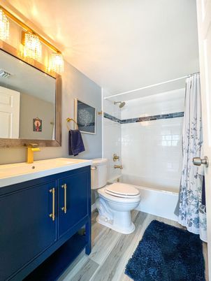 Bathroom, Interior, Wood Texture Flooring