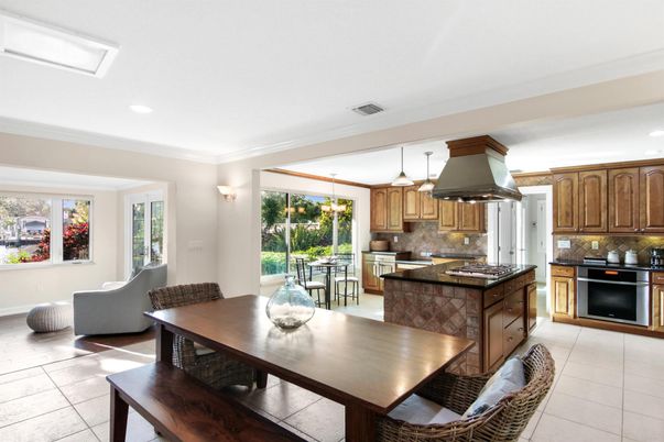 Dining room, Interior, Kitchen, Pendant Lights, Recessed Lighting