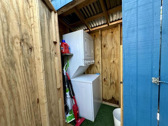Interior, Washer, Wooden Walls