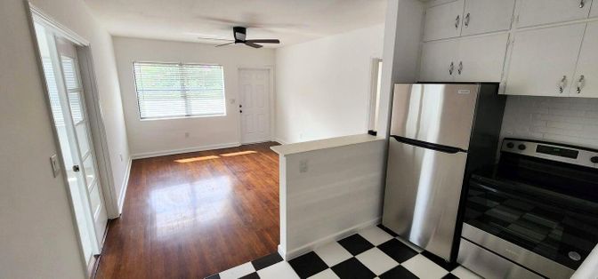 Interior, Kitchen, Wood Texture Flooring