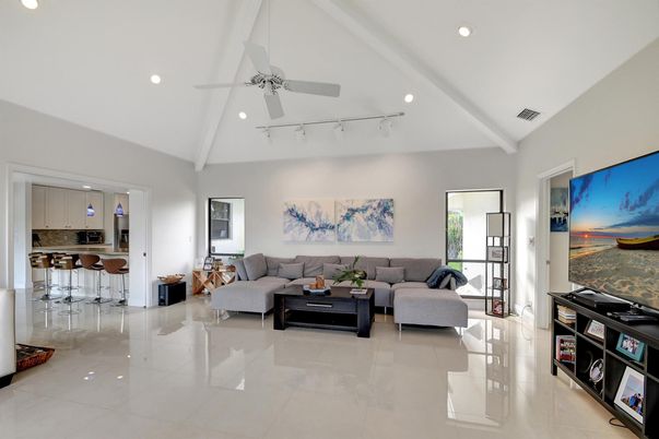 Interior, Kitchen, Living room, Recessed Lighting