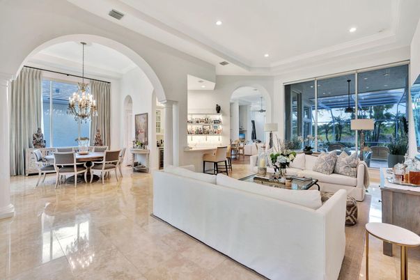 Chandelier, Dining room, Interior, Living room, Recessed Lighting, Water
