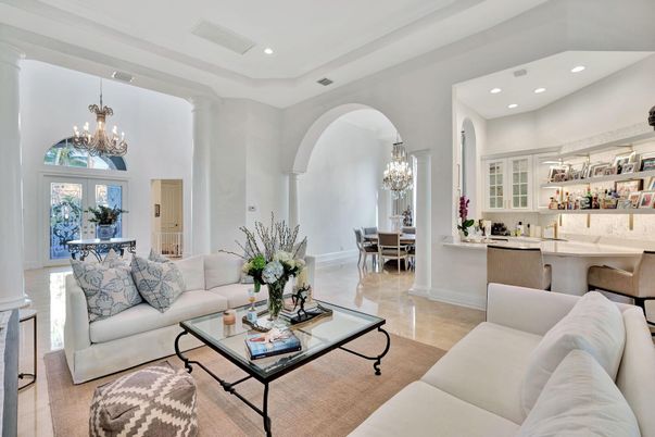 Chandelier, Dining room, Interior, Living room, Recessed Lighting