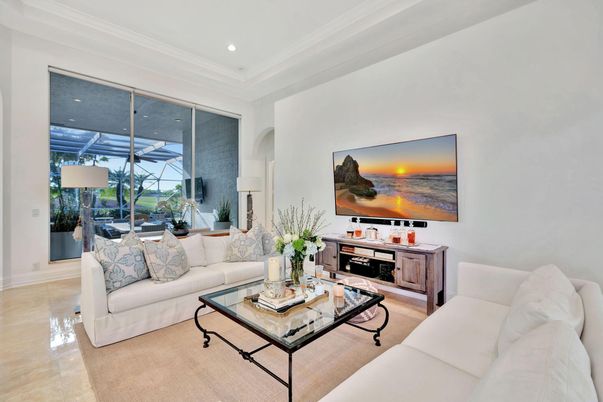 Interior, Living room, Recessed Lighting