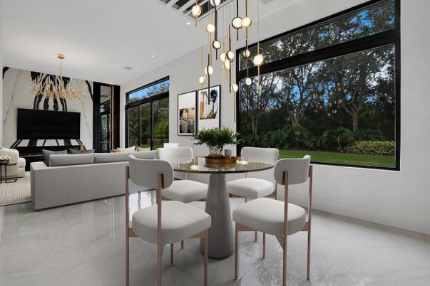 Dining room, Interior, Living room, Pendant Lights