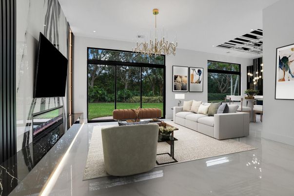 Interior, Living room, Pendant Lights, Recessed Lighting