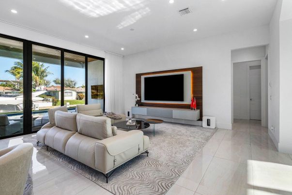 Interior, Living room, Recessed Lighting