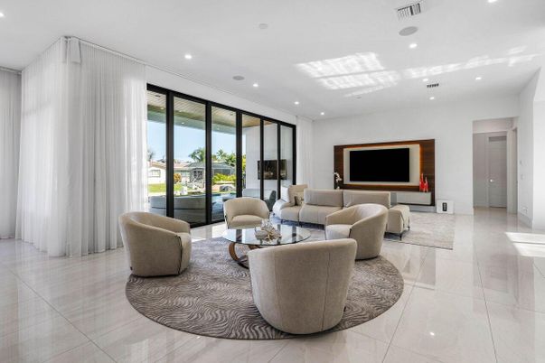 Interior, Living room, Recessed Lighting