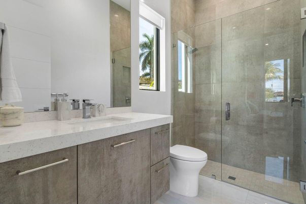 Bathroom, Glass Shower, Interior