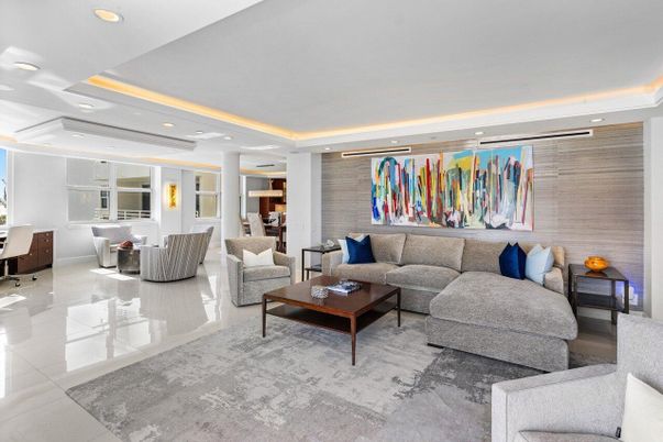 Interior, Living room, Recessed Lighting