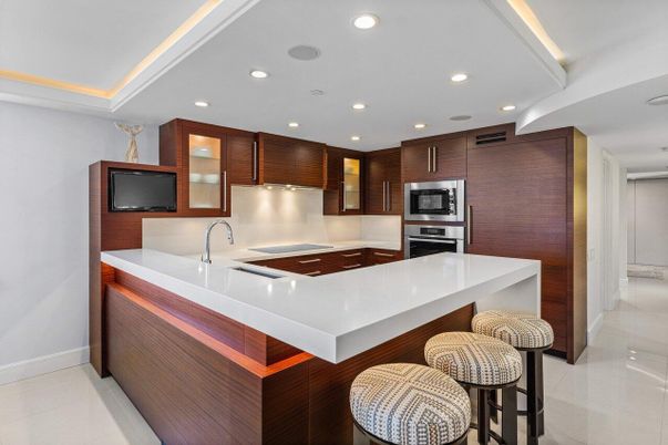 Interior, Kitchen, Recessed Lighting, Stainless Steel Appliances