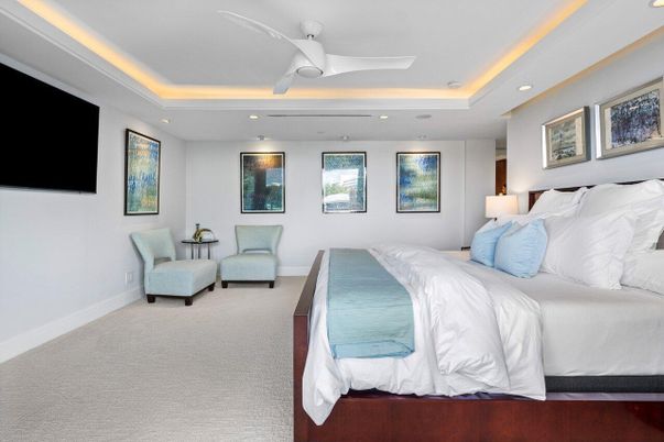 Bedroom, Interior, Recessed Lighting