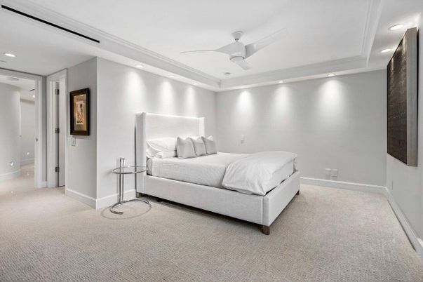Bedroom, Interior, Recessed Lighting