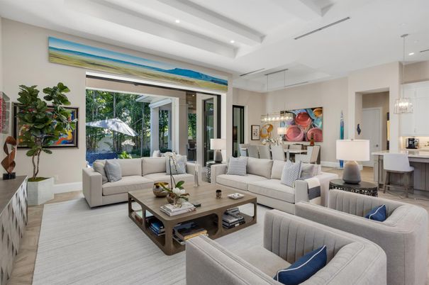 Dining room, Interior, Kitchen, Living room, Pendant Lights, Recessed Lighting