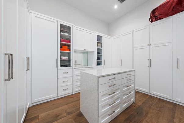 Interior, Kitchen, Recessed Lighting, Walk-in Closets, Wood Texture Flooring