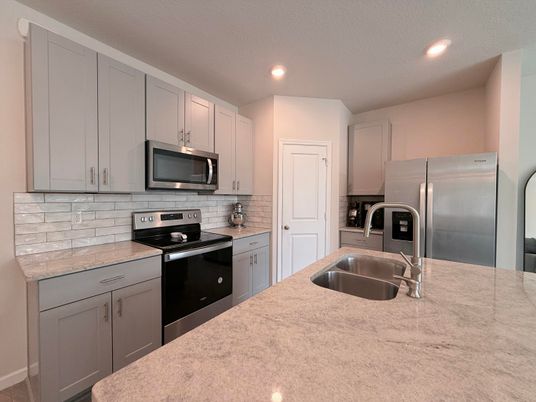 Interior, Kitchen, Recessed Lighting, Stainless Steel Appliances