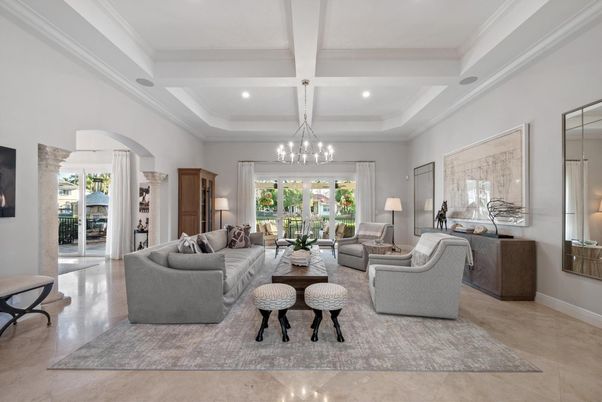 Chandelier, Interior, Living room, Recessed Lighting