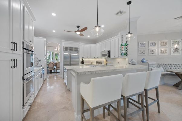 Interior, Kitchen, Pendant Lights, Recessed Lighting, Stainless Steel Appliances