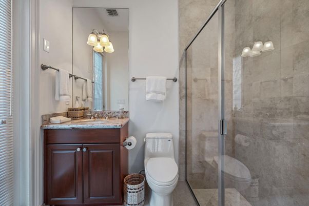 Bathroom, Glass Shower, Interior
