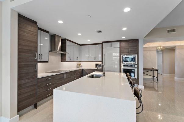 Interior, Kitchen, Recessed Lighting, Stainless Steel Appliances