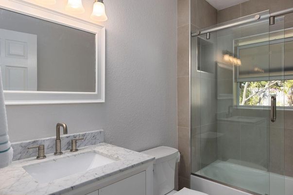 Bathroom, Glass Shower, Interior