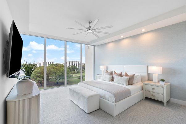 Bedroom, Interior, Recessed Lighting