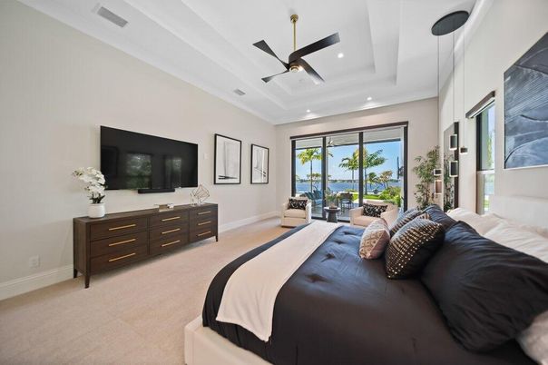 Bedroom, Interior, Recessed Lighting