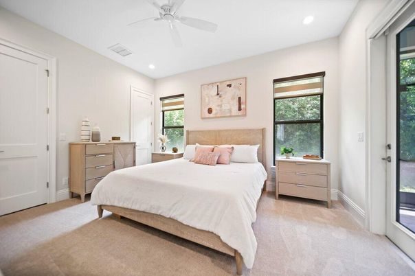 Bedroom, Interior, Recessed Lighting