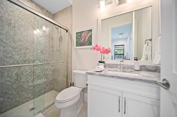 Bathroom, Glass Shower, Interior