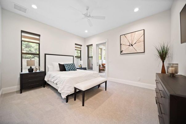Bedroom, Interior, Recessed Lighting