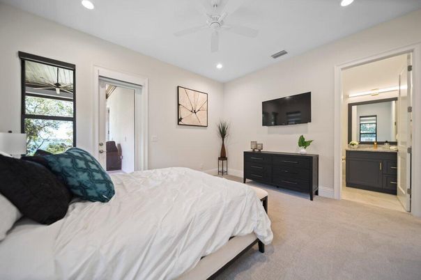Bedroom, Interior, Recessed Lighting