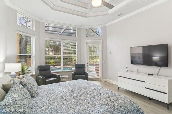 Bedroom, Interior, Wood Texture Flooring
